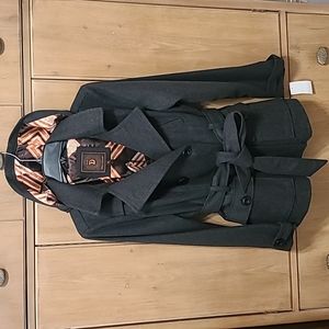 Dollhouse NWT Women's 1X 💋 Charcoal Wool Blend Jacket